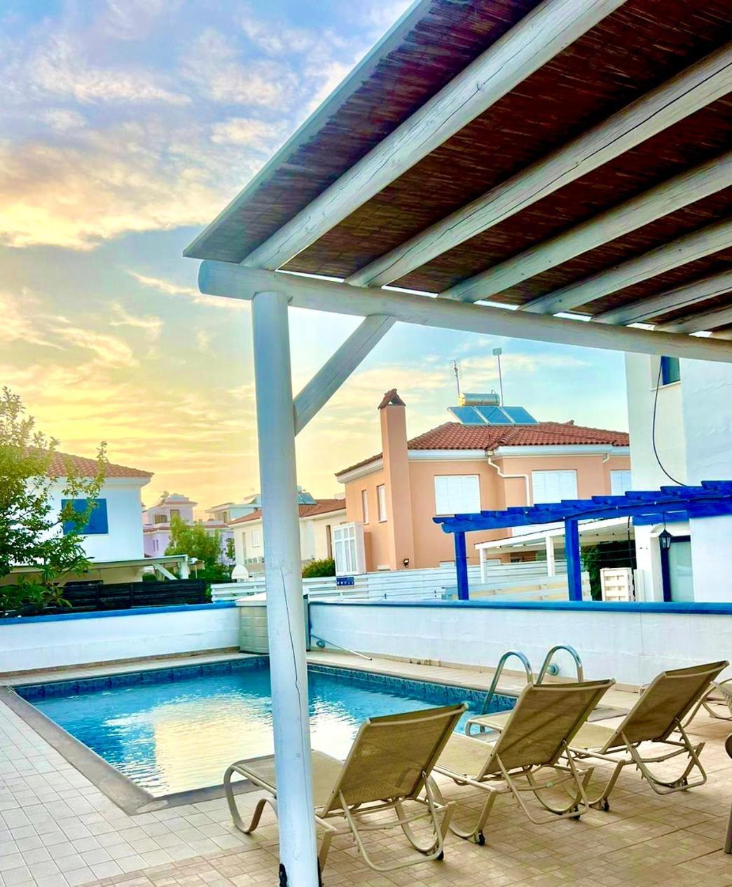 St Nicolaos Villa Ekaterina 3 Bdrm Protaras Dış mekan fotoğraf